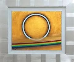 油絵 菅家令子 絵 絵画インテリア F3-G142023 風景 祈り 希望 奇跡