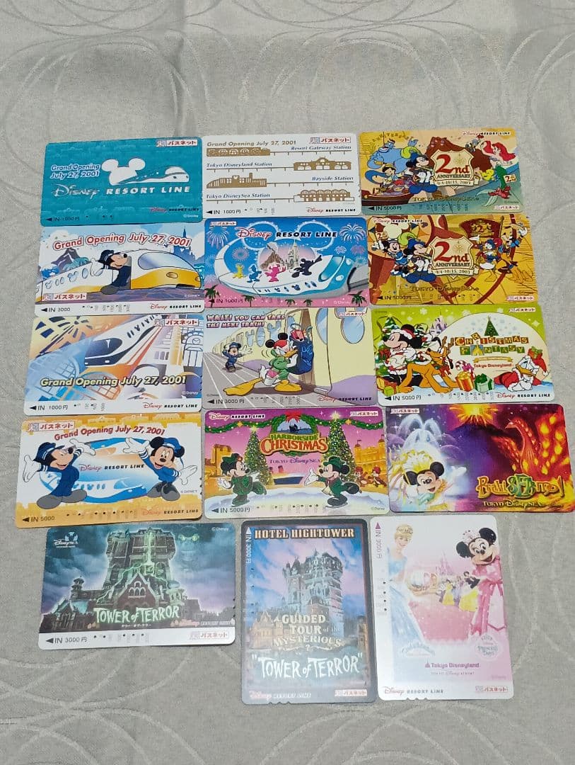 ディズニーリゾートライン　パスネット　使用済　15枚　フリーきっぷ