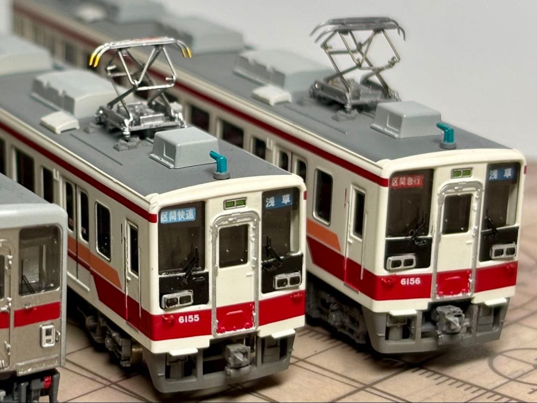 【タイムセール】東武6050系 4両セット　おまけシール付き