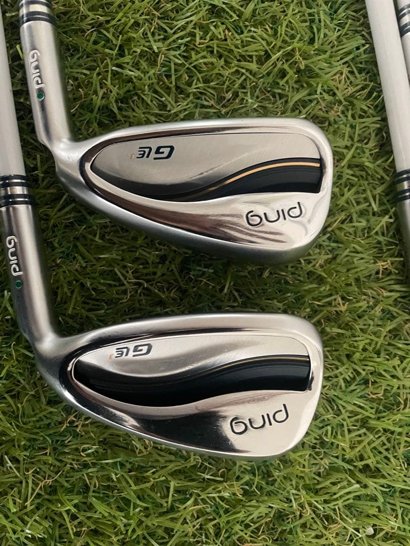 PING gle3 レディースアイアン 4本セット　A 純正カーボン　グリーン