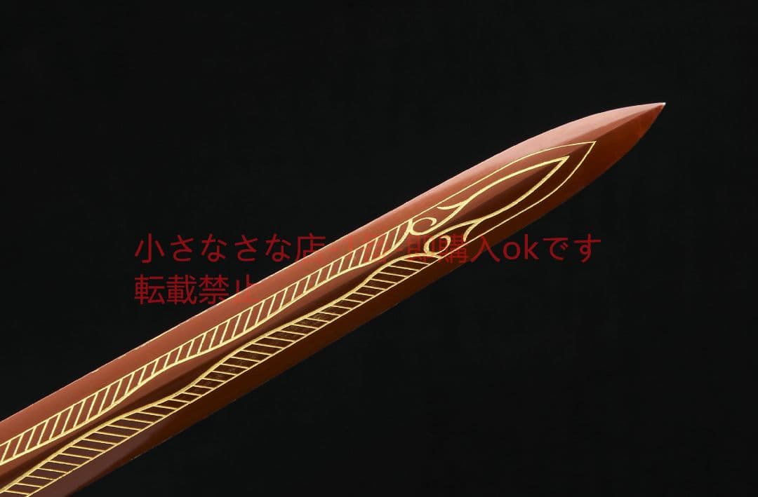 銀神獣漢剣高マンガン鋼  古兵器 武具 刀装具 日本刀 模造刀 居合刀