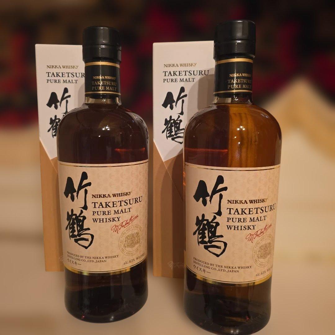 [入手困難] ( NIKKA ) 竹鶴 ピュアモルト< 新品商品> 2本 !