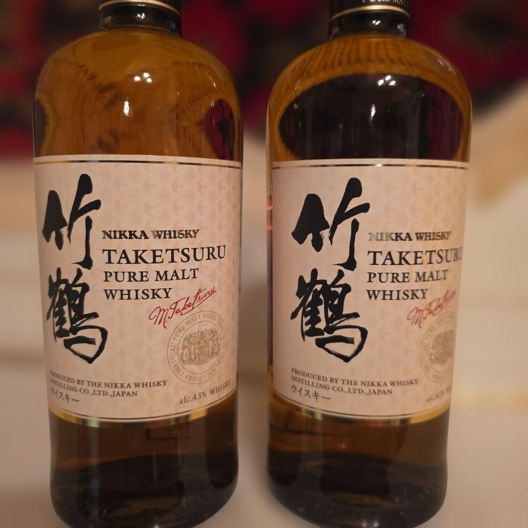 [入手困難] ( NIKKA ) 竹鶴 ピュアモルト< 新品商品> 2本 !