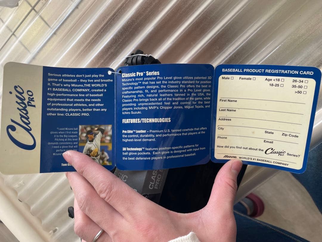 値下げ‼️非売品 MIZUNO クラシックプロ イチロー サイン刺繍 グローブ 黒