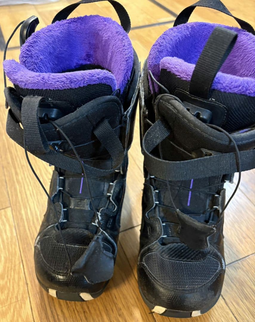 Spoon スノーボード 白黒　ビィンディングブーツセット