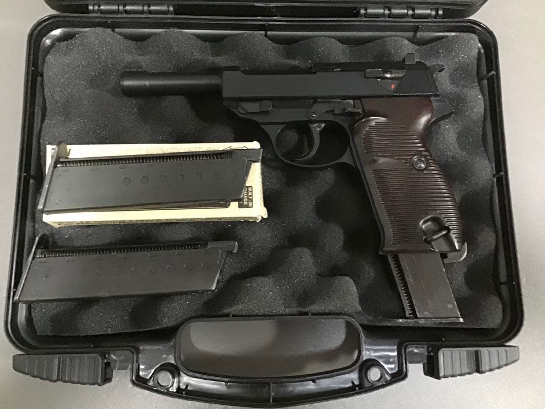 マルゼン P38 ガスガン マガジン3個とハードケース付き