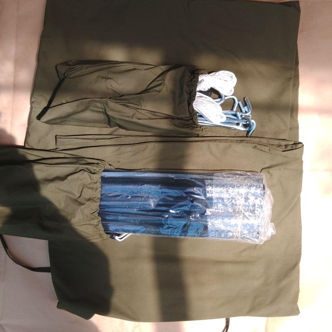 WAQ 新品未使用 ポリコットンヘキサタープ (M1-3人用)ポール付属