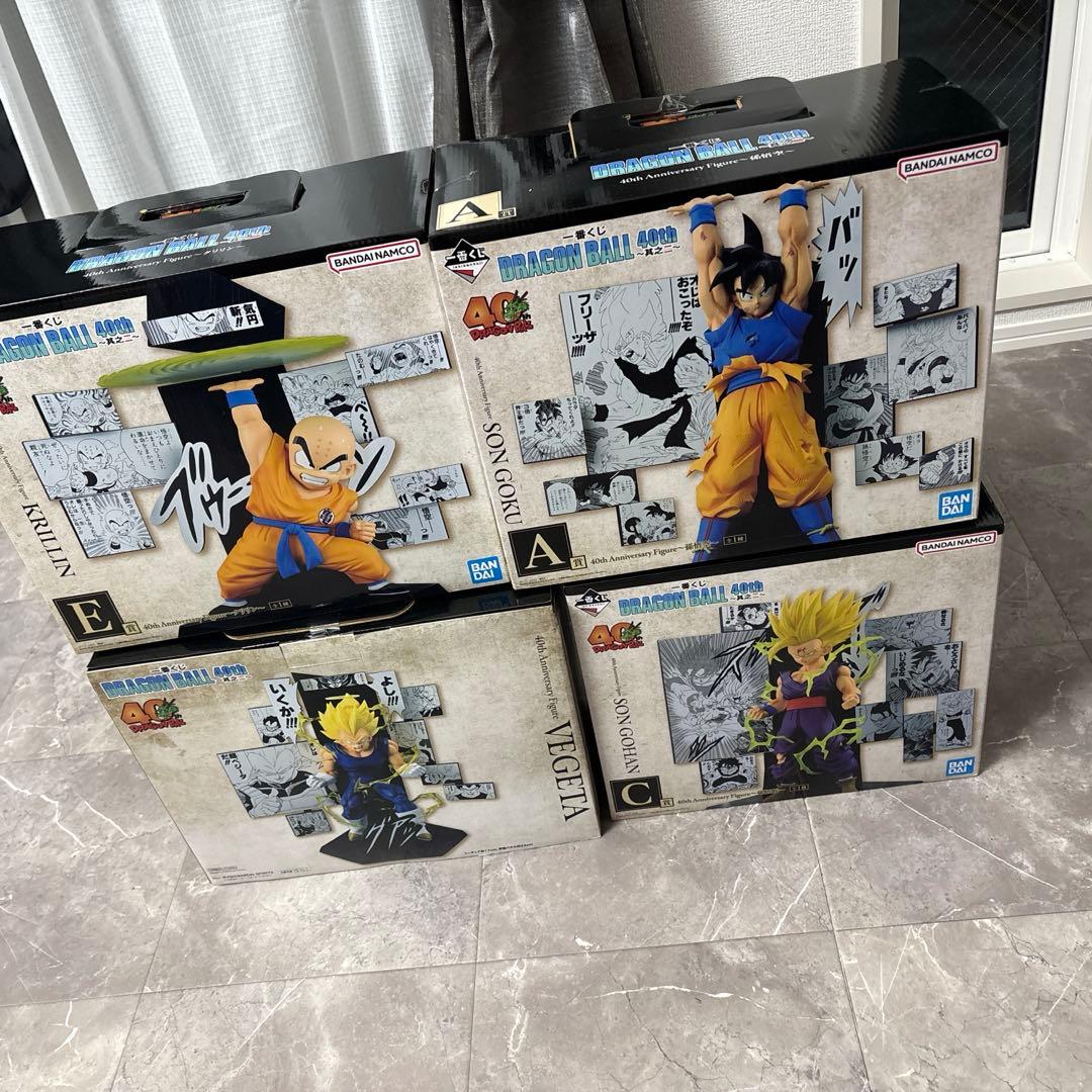 ラスト値引き ドラゴンボール 40周年一番くじ其ノニ フィギュアセット