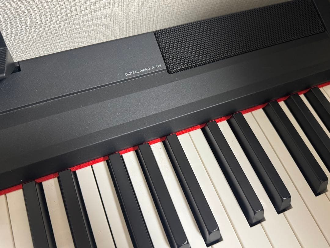 YAMAHA 電子ピアノ　P-115 ブラック　88鍵盤　スタンド付属