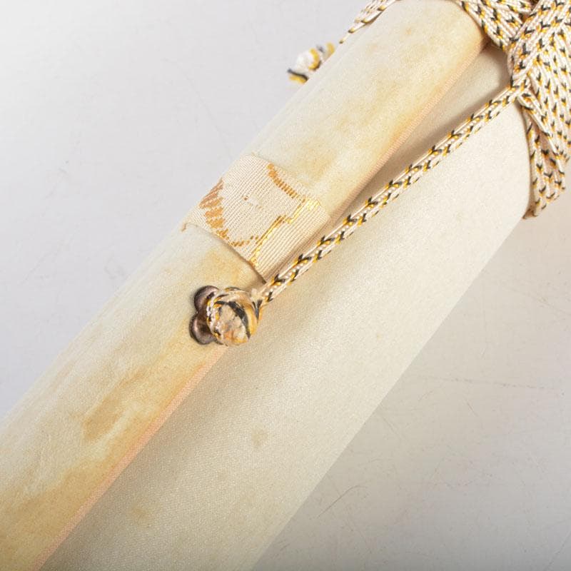 掛軸　前大徳　福本積應筆　一行書　「紅爐一點雪」　共箱　C　6767A