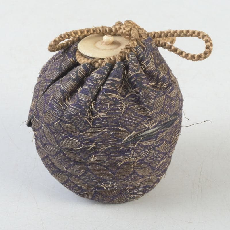 茶道具　瀬戸焼　茶入　仕覆・時代箱付　V　9734