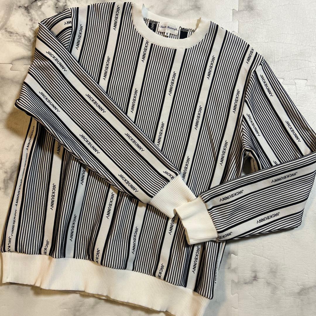 ジャックバニー ゴルフウェア 長袖セーター PeピンタックWジャガード サイズ5