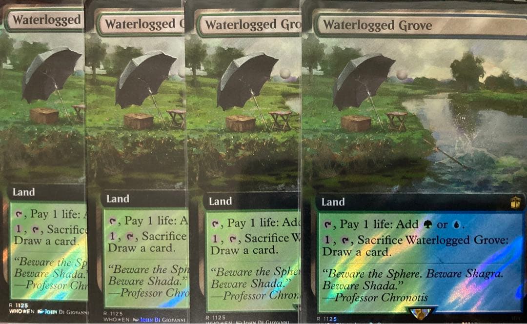 MTG　サージfoil英語　冠水樹林帯　ドクターフー　WHO