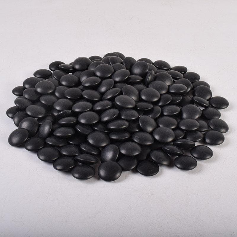 囲碁　碁石　本蛤碁石　那智黒碁石　碁笥　一套　V　R8902