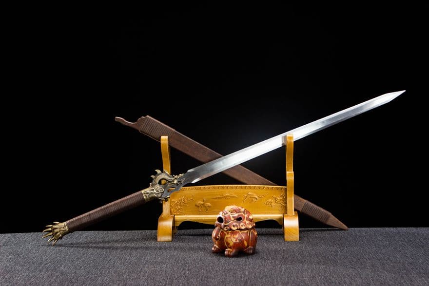 蒼龍剣-高性能マンガン鋼 古兵器 武具　刀装具　日本刀　模造刀 居合刀 長尺