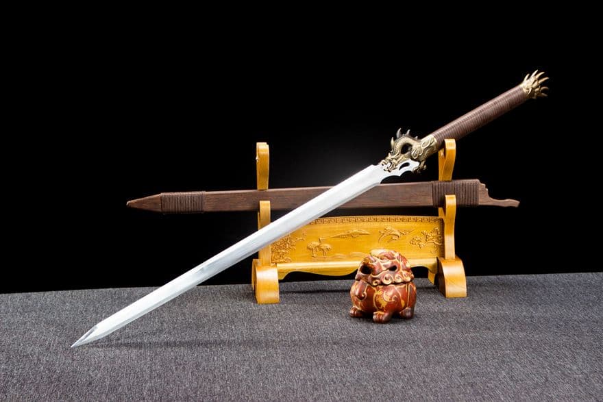 蒼龍剣-高性能マンガン鋼 古兵器 武具　刀装具　日本刀　模造刀 居合刀 長尺