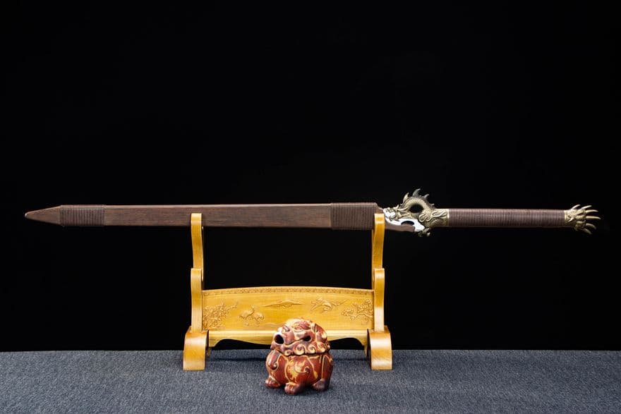 蒼龍剣-高性能マンガン鋼 古兵器 武具　刀装具　日本刀　模造刀 居合刀 長尺