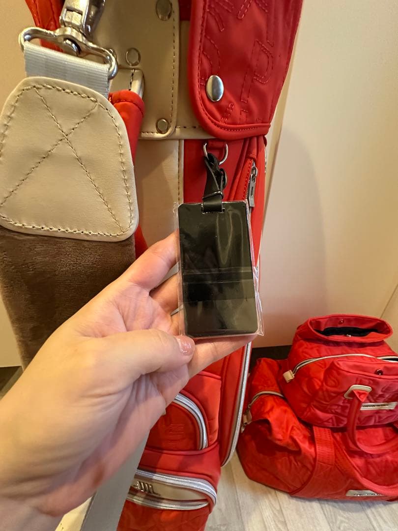 LANVIN SPORT キャディバッグ レッド セット