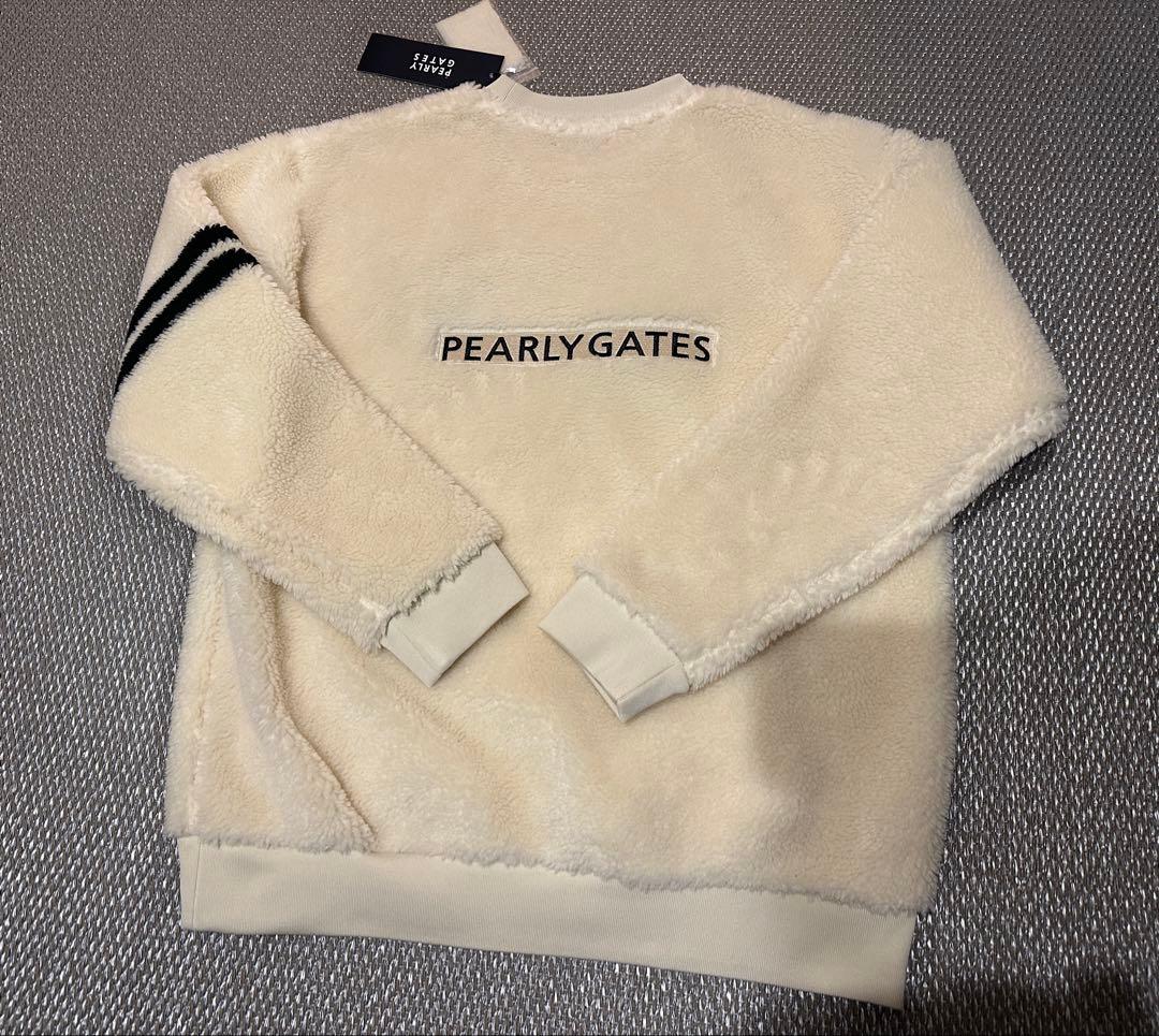 パーリーゲイツ　ボアトップス　もこもこ　新品　ホワイト　サイズ1 最新作