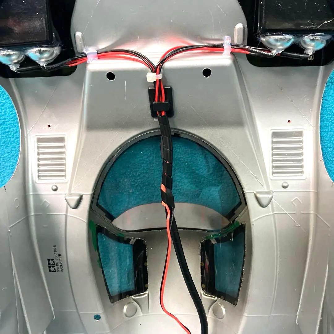 タミヤ RCカーボディ & タイヤ、ホイール　マツダ 787B 塗装ミスあり