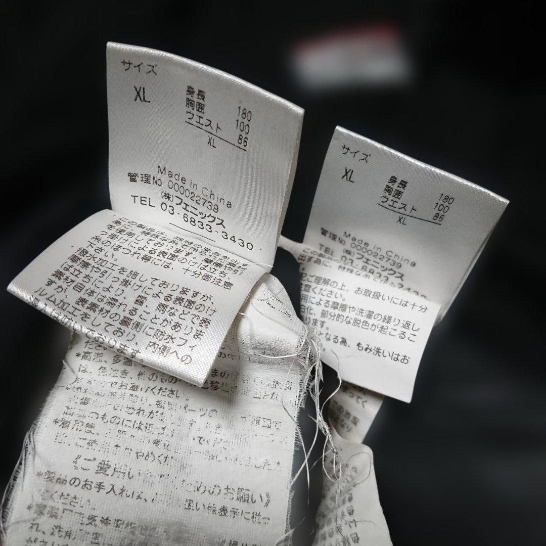 送料無料【PHENIX】ブラック×グレー×水色 スキーウェア上下セットXL/XL