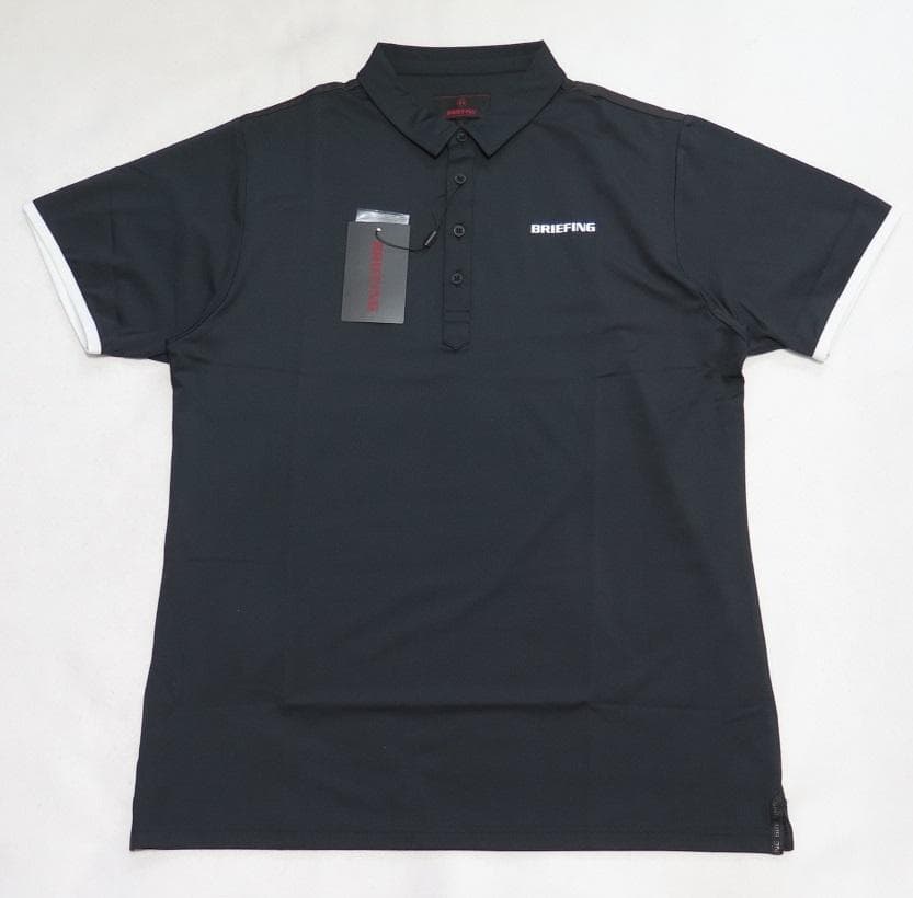 ⓁBRIEFING GOLF ブリーフィングゴルフパンチングメッシュシャツ黒