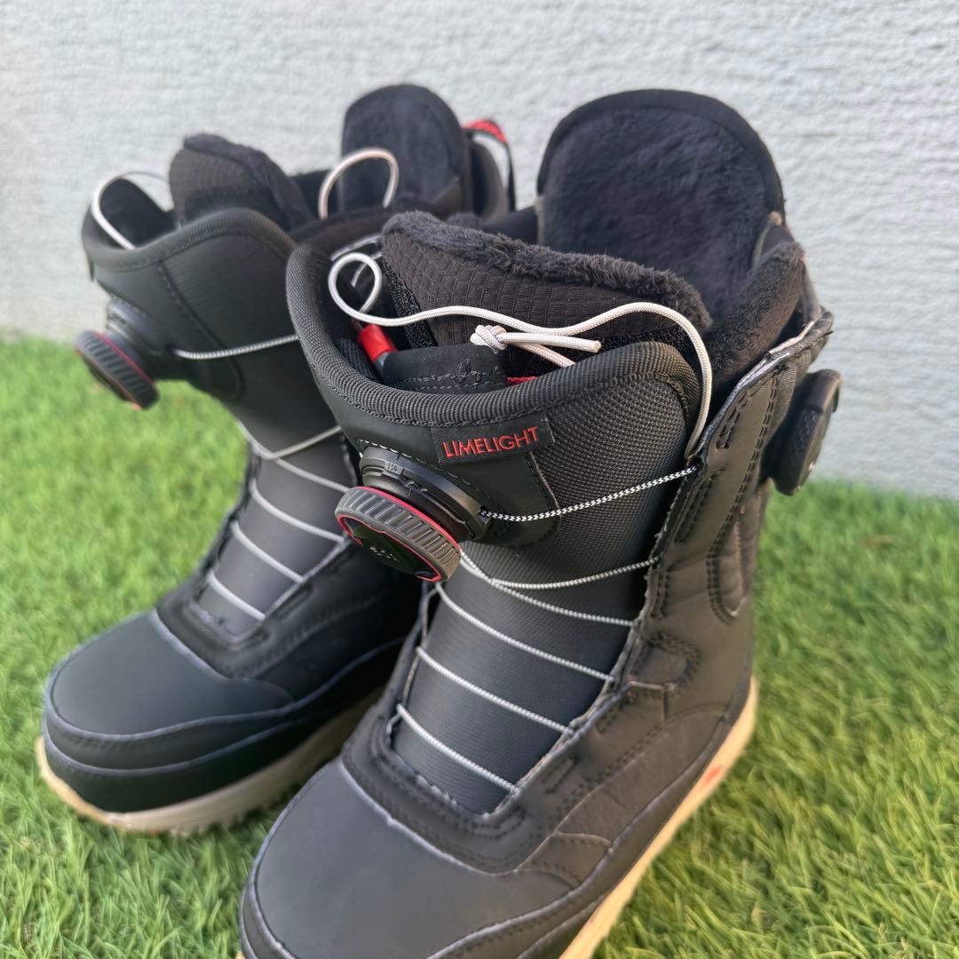 美品 BURTON LIMELIGHT ダブルBOA ブーツ 22.5cm
