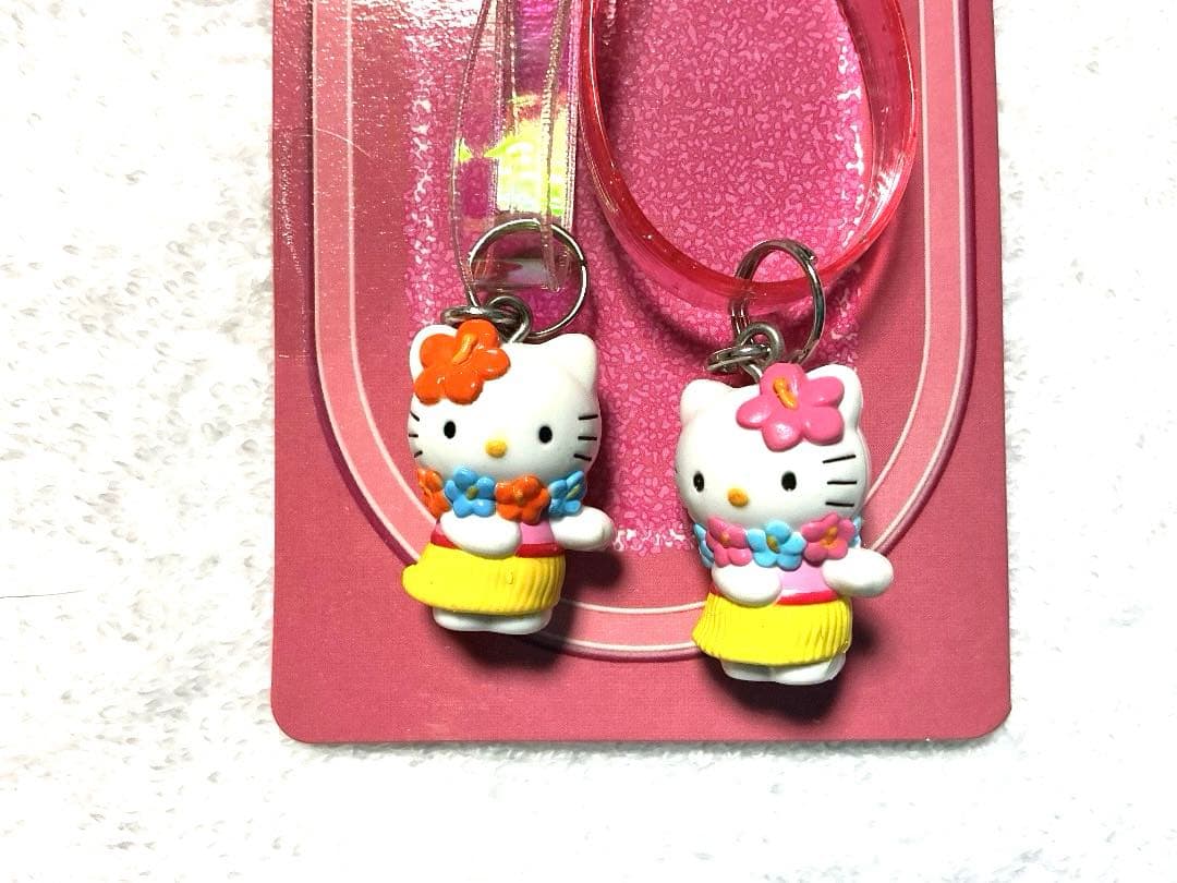 新品未使用　ハワイ　ストラップ　サンリオ　キティ　フラダンス ペア　2001年製