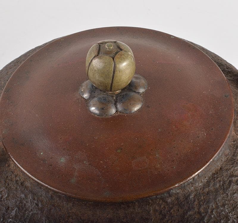 煎茶道具　釜師　高木治良兵衛作　鉄瓶　鉄釜　共箱　J　R5261