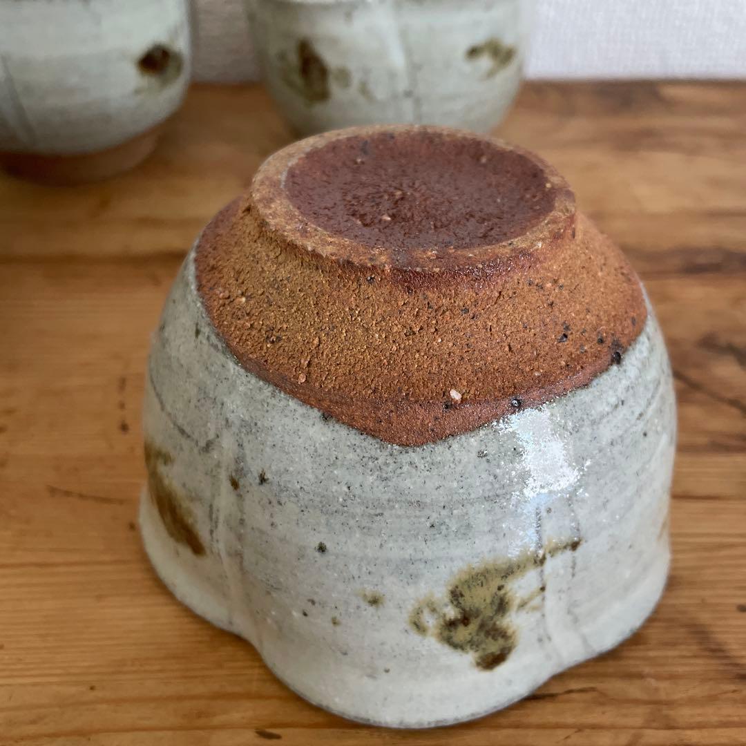 西岡良弘　絵班唐津　向附　６客　 茶道具　父 西岡小十　共箱　栞あり