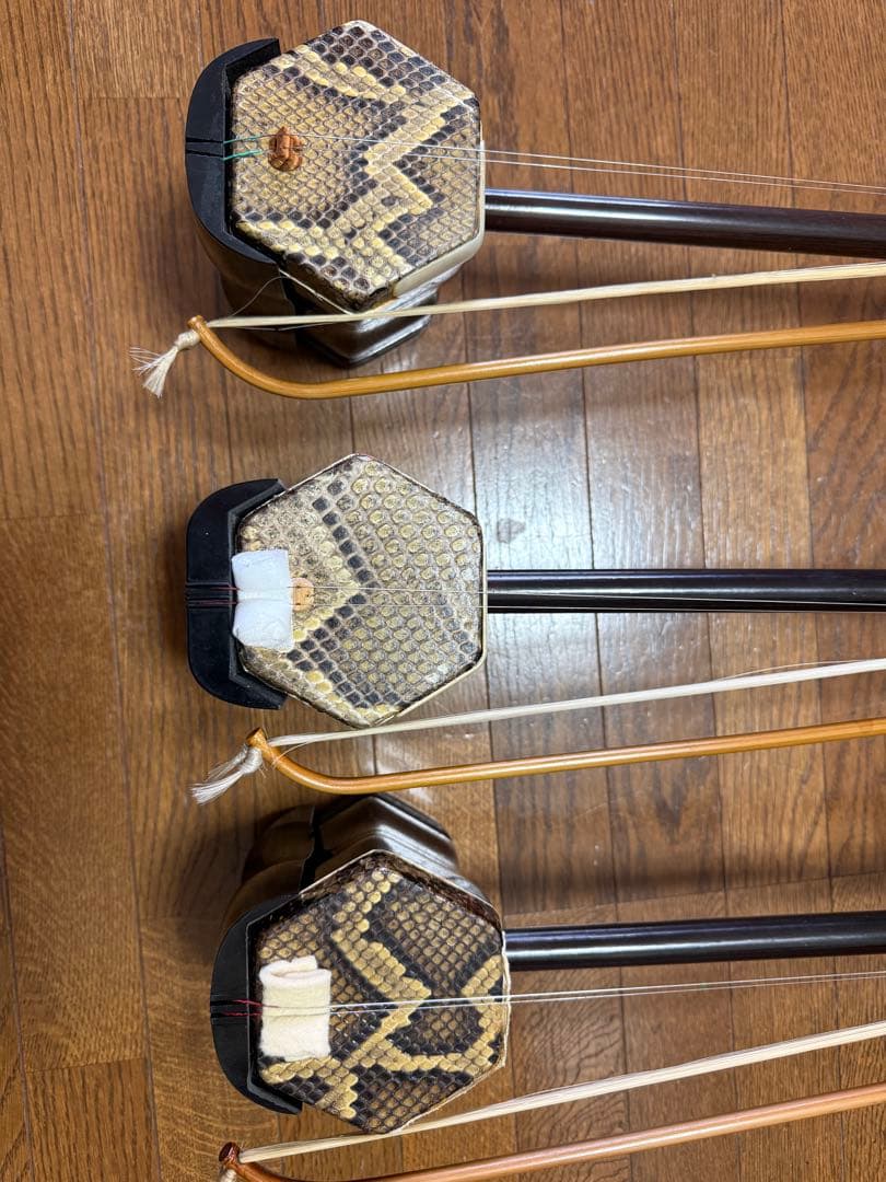 二胡 紅木 蛇皮 胡弓 中国民族楽器 ハードケース现状品 三点セット
