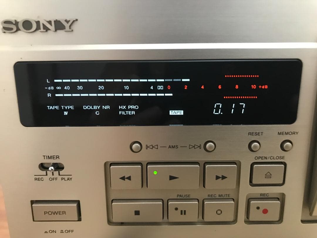 SONY TC-KA3ESステレオカセットデッキ　リモコン説明書元箱ゴールド金色