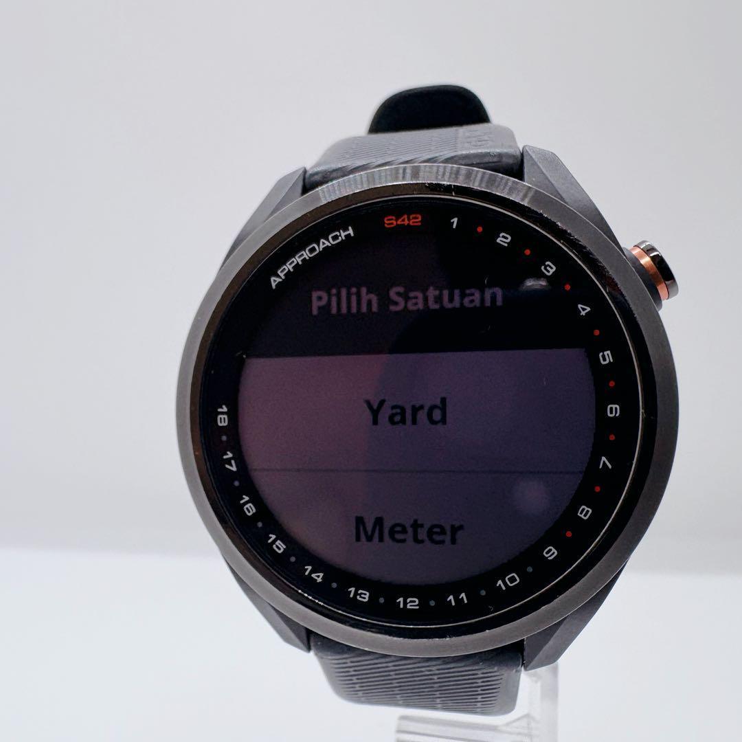 【美品】 GARMIN APPROACH S42 GPSゴルフウォッチ