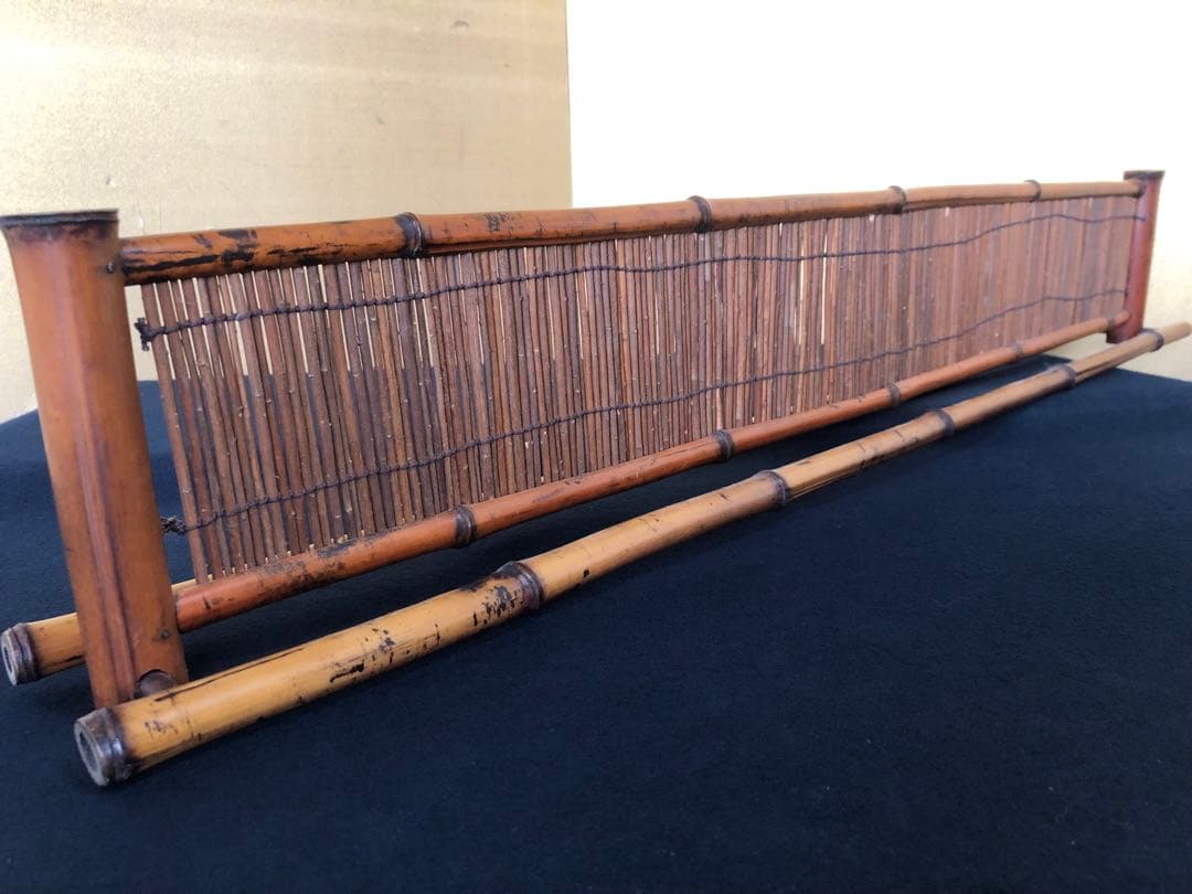 割引❗️《R》茶道具 煎茶 煤竹結界 衝立 炉屏 竹峰作　 1f