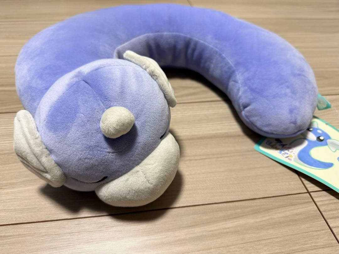 ミニリュウ　大器晩成　ネックピロー　ぬいぐるみ　タグ付き