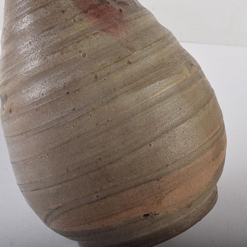 唐津　二川焼　鶴首徳利　時代箱　C　7274