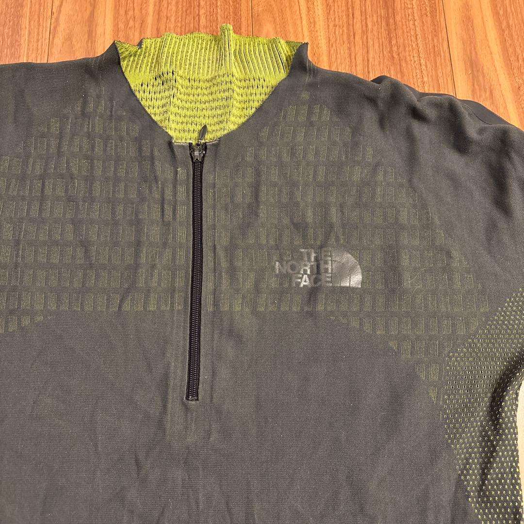 【THE NORTH FACE】希少品　メッシュ長袖シャツ ハーフジップ