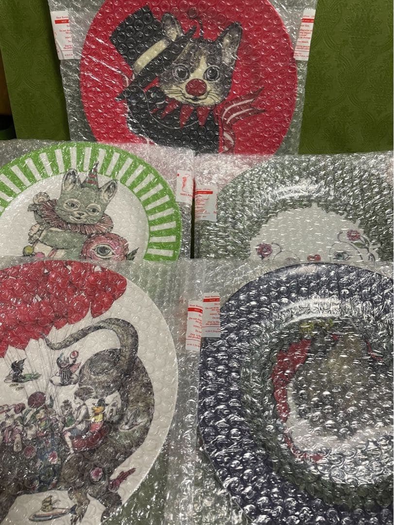 ヒグチユウコ circus展 コラボカフェ お皿 コンプリートセット 紙袋付き