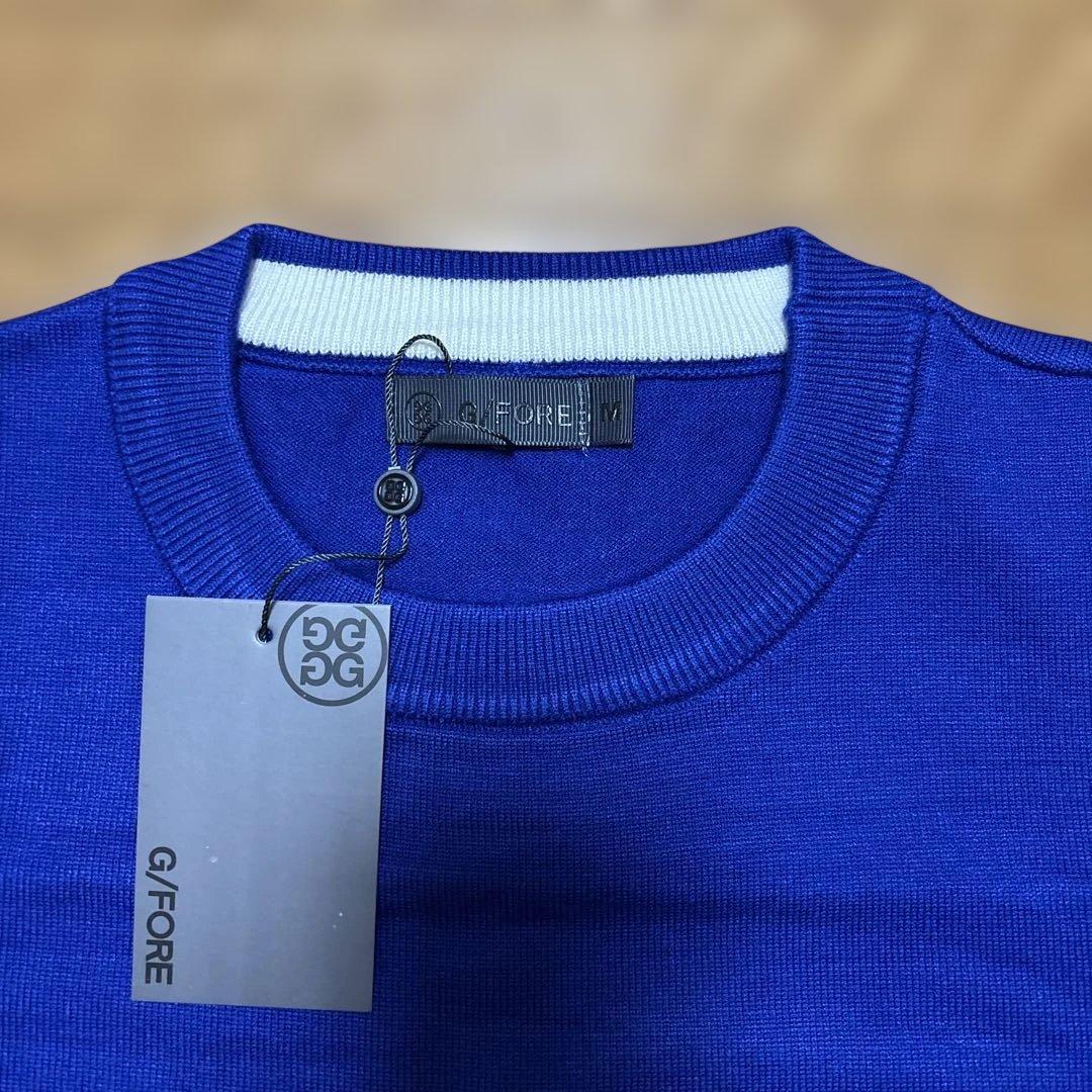 ☆新品☆G/FORE ジーフォア青 クルーネック セーター　M