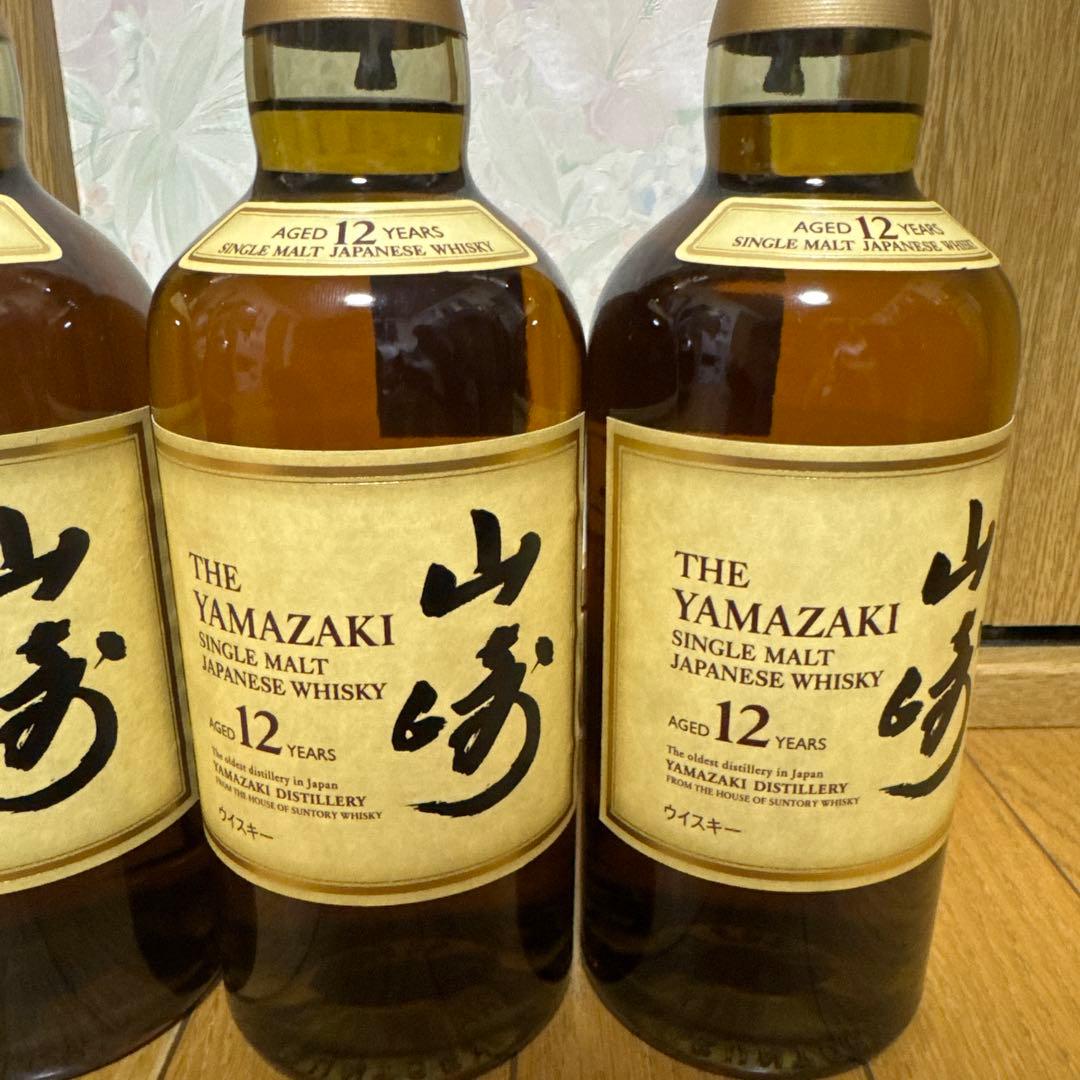 山崎 12年 シングルモルトウイスキー 4本セット　新品未開封