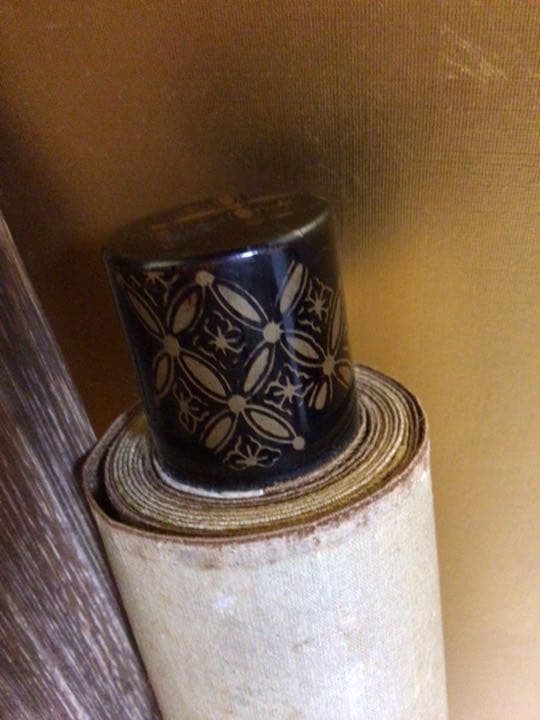 掛け軸　扇面　ちょっと怖いし… 木箱付き