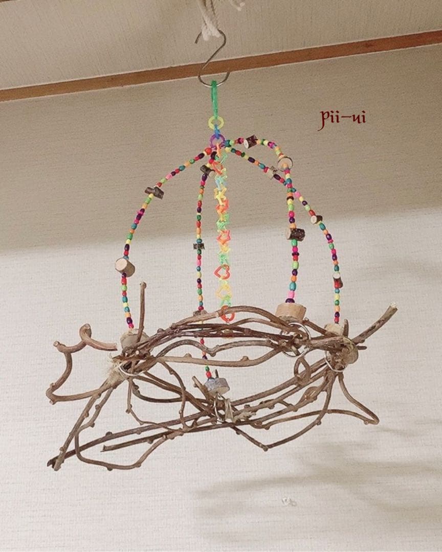 カラフルウッドブランコ♪キウイのツルஐ