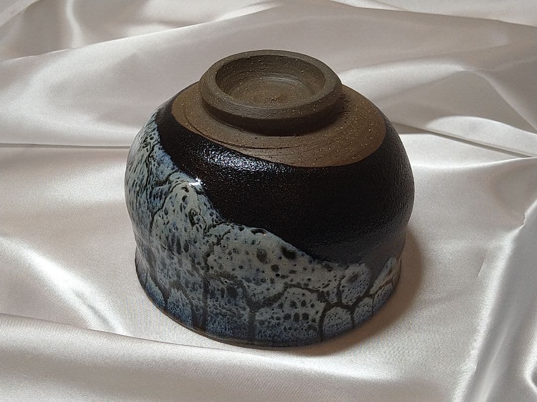 黒薩摩　龍門司焼　抹茶茶碗