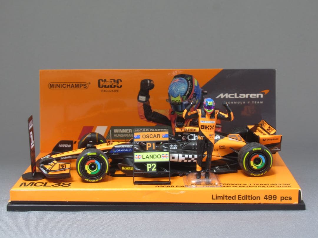 ミニチャンプス 1/43 マクラーレン MCL38 ハンガリー O.ピアストリ