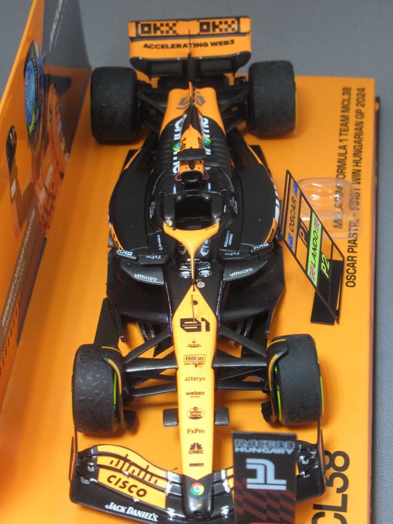 ミニチャンプス 1/43 マクラーレン MCL38 ハンガリー O.ピアストリ