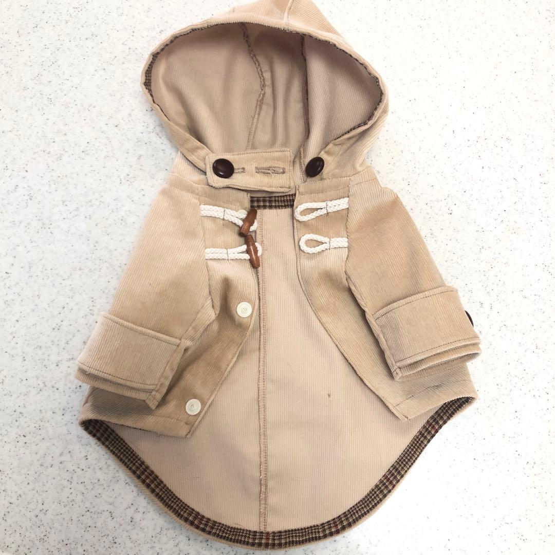 ハンドメイド　ダッフルコート　オーダー小型犬