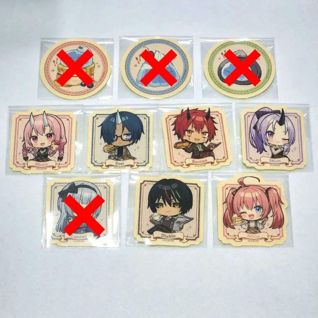 転生したらスライムだった件　ごはんカフェ　缶バッジ　ステッカー　転スラ