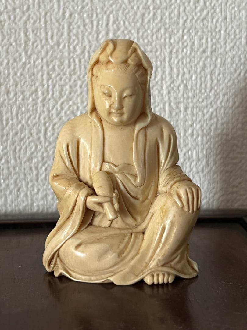 古美術　彫刻　観音様/H--0077