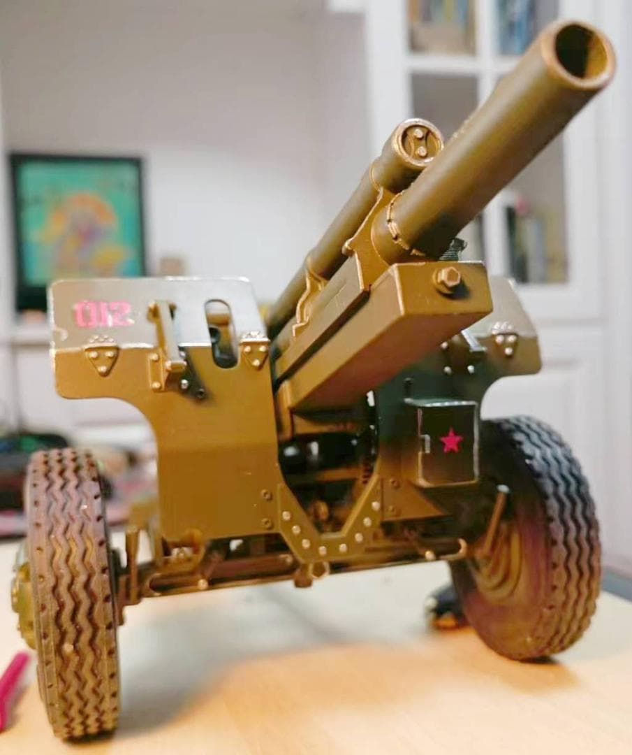 1/16スケール　手作　米軍105榴弾砲模型レプリカ　新品