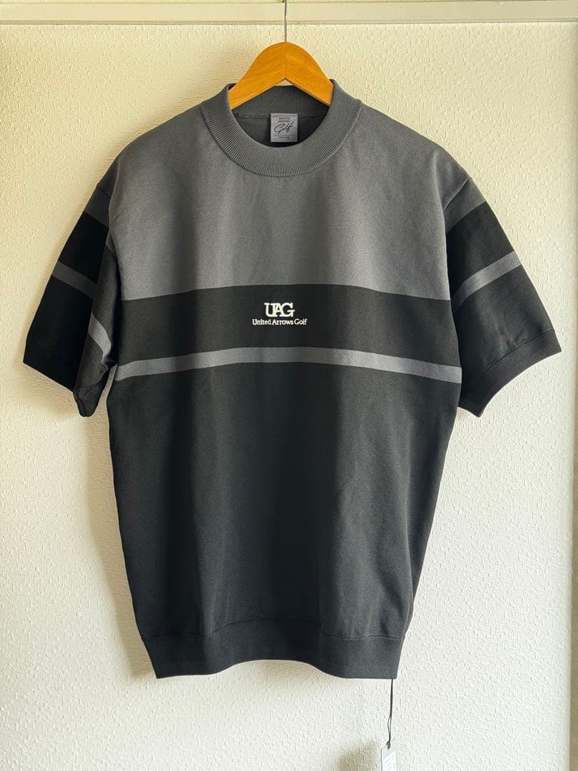 UNITED ARROWS GOLF メンズ プレーティング モックネック
